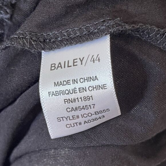 Bailey 44 Tusk Woven Lace Off The Shoulder Bell Sleeve Top Black Sz Small - Picture 12 of 13